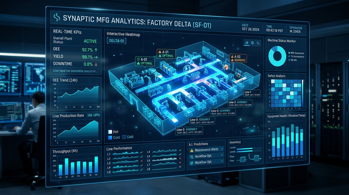 Manufacturing Intelligence Telemetry and Predictive Dashboard