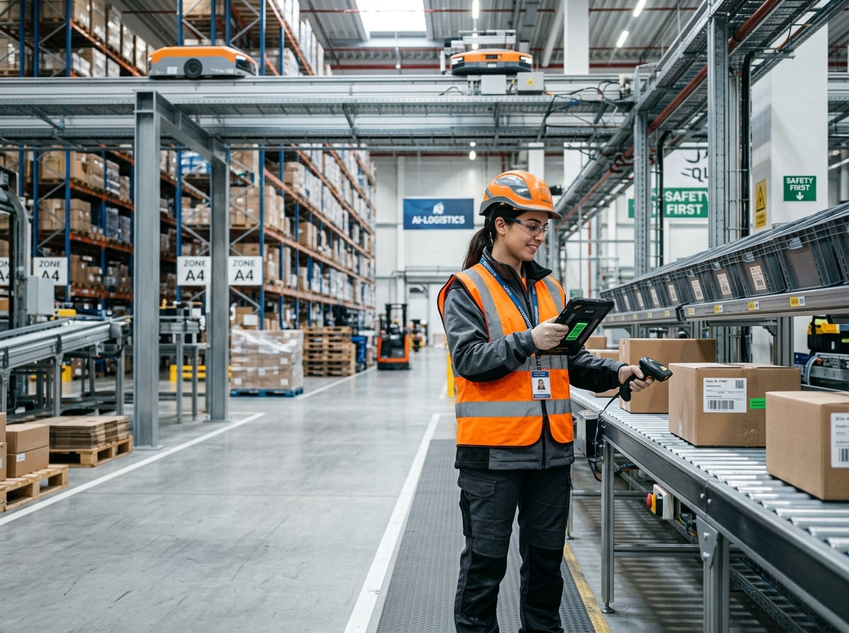 Plant floor operator using tablet