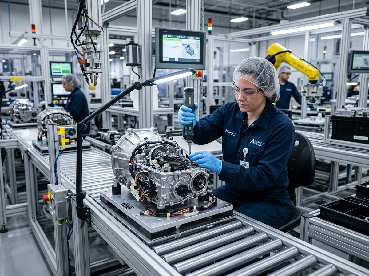 Production assembly line workflow
